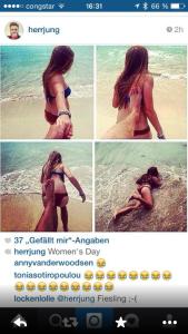 die Instagram-Veröffentlichung eines erwachsenen Mannes und Journalisten - ich habe da meine Zweifel (c) wzonline.de